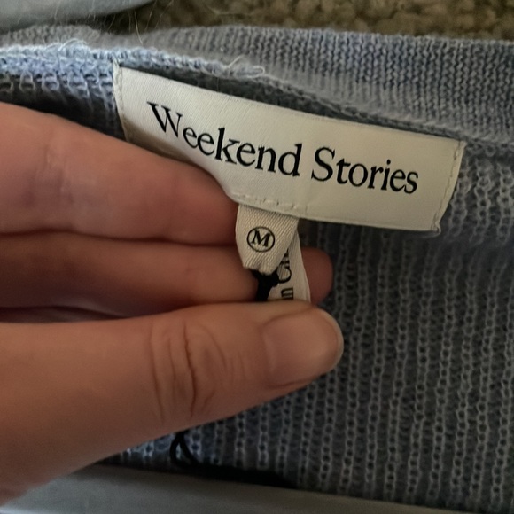 Weekend stories Simone cardigan baby blue - Picture 6 of 12